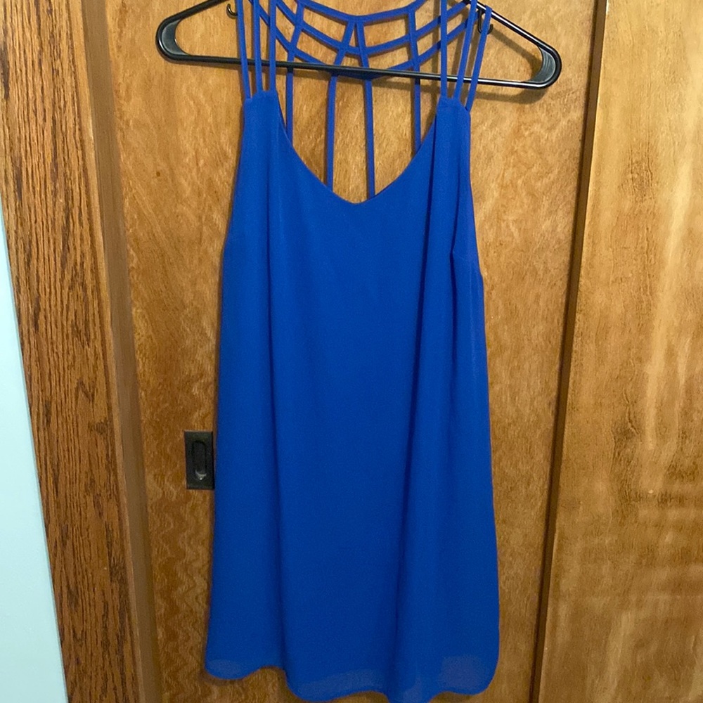 Blue Shift Dress (Small)